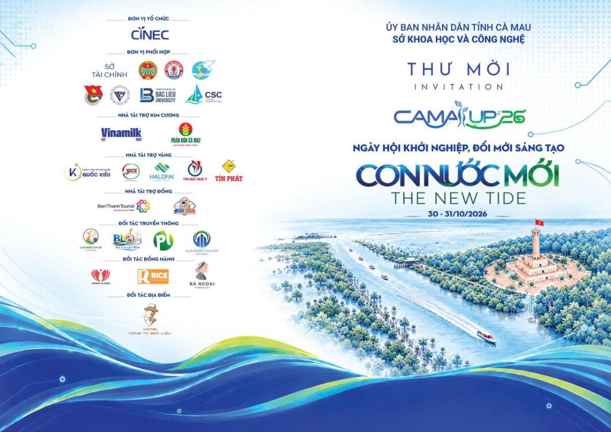 TÍN PHÁT GROUP | ĐIỂM NHẤN SỰ KIỆN THÁNG 10/2026  ĐỒNG HÀNH CÙNG CAMAUP’26 – LAN TỎA TINH THẦN ĐỔI MỚI SÁNG TẠO